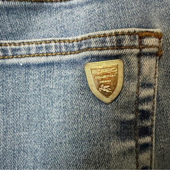Etro Blue Straight Jeans Classic Style - Picture 6 of 7